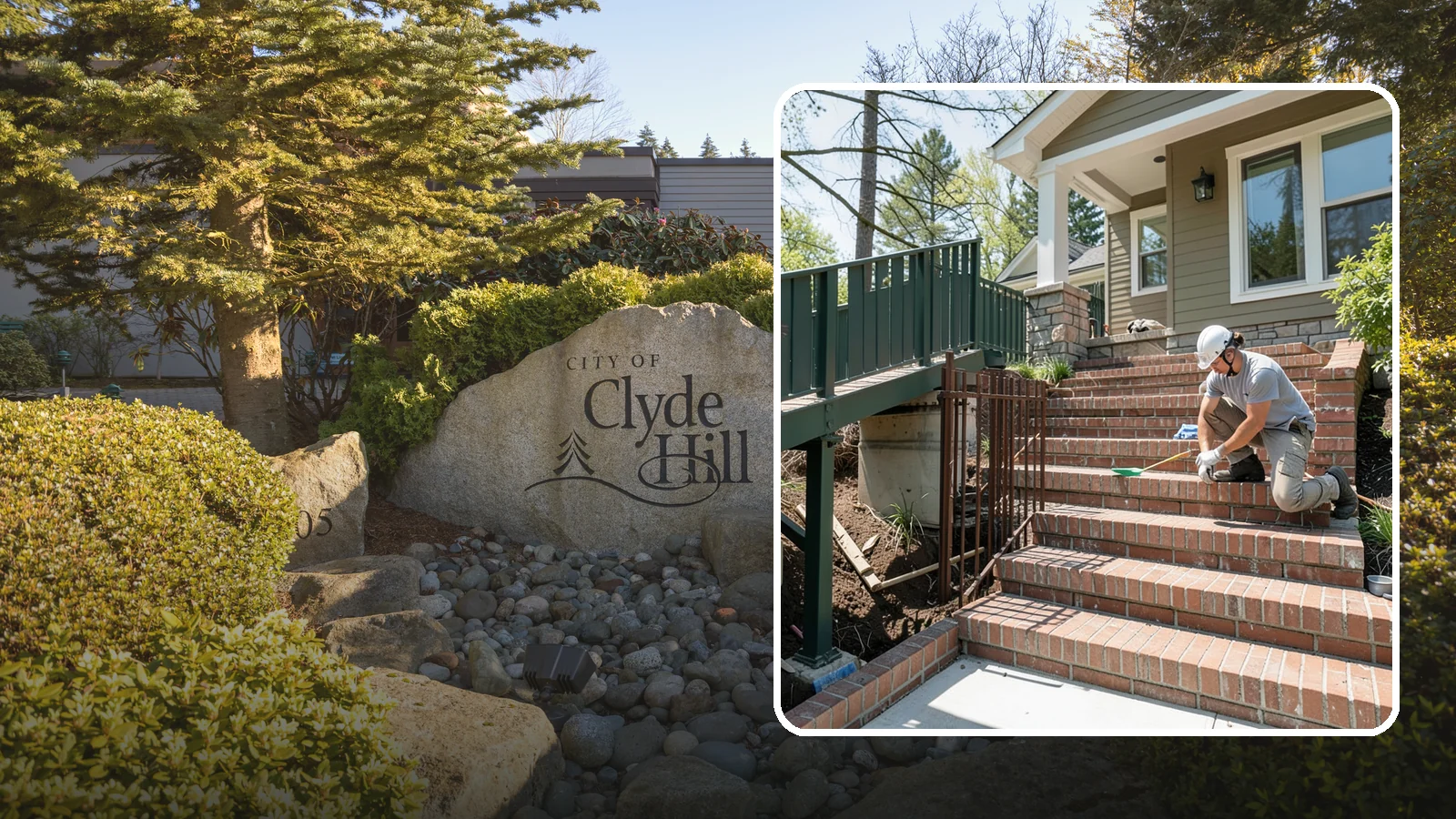 Brick Steps Construction in Clyde Hill, King County, WA - Crafting classic brick steps that pair timeless looks with the durability to handle Northwest moisture.