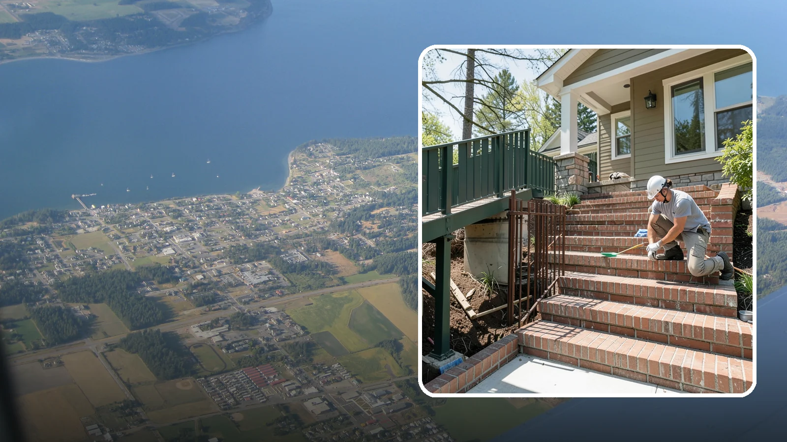 Brick Steps Construction in Coupeville, Island County, WA - Crafting classic brick steps that pair timeless looks with the durability to handle Northwest moisture.