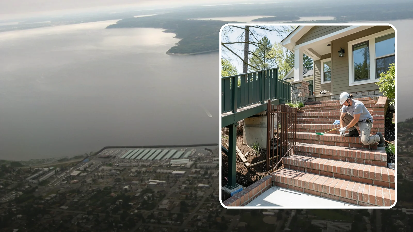Brick Steps Construction in Des Moines, King County, WA - Crafting classic brick steps that pair timeless looks with the durability to handle Northwest moisture.