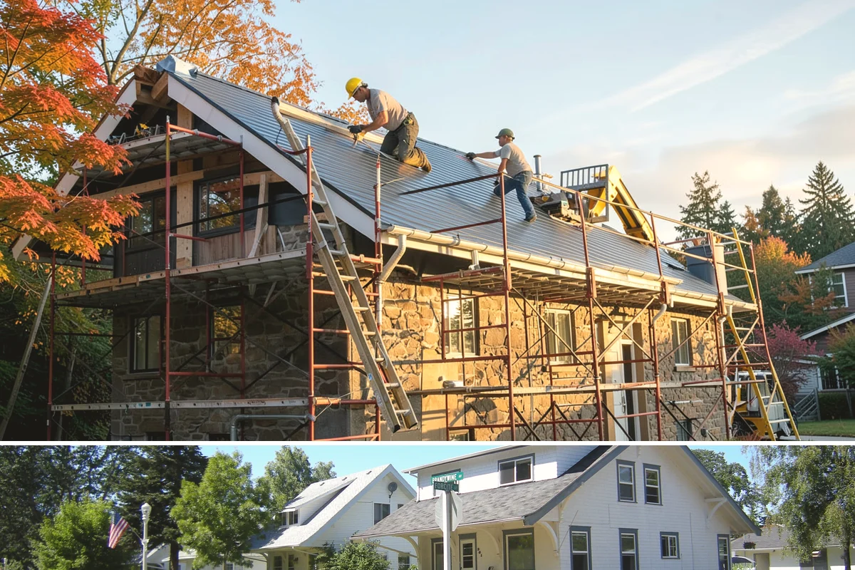 Brick Steps Construction in DuPont, Pierce County, WA - Brick and mortar work is best done in dry weather so the mortar cures properly, favoring the summer months.
