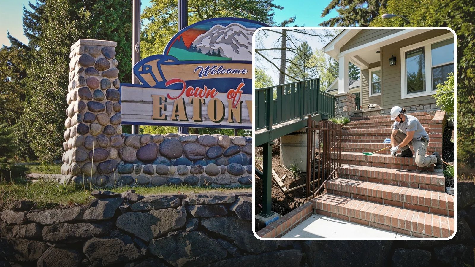 Brick Steps Construction in Eatonville, Pierce County, WA - Crafting classic brick steps that pair timeless looks with the durability to handle Northwest moisture.