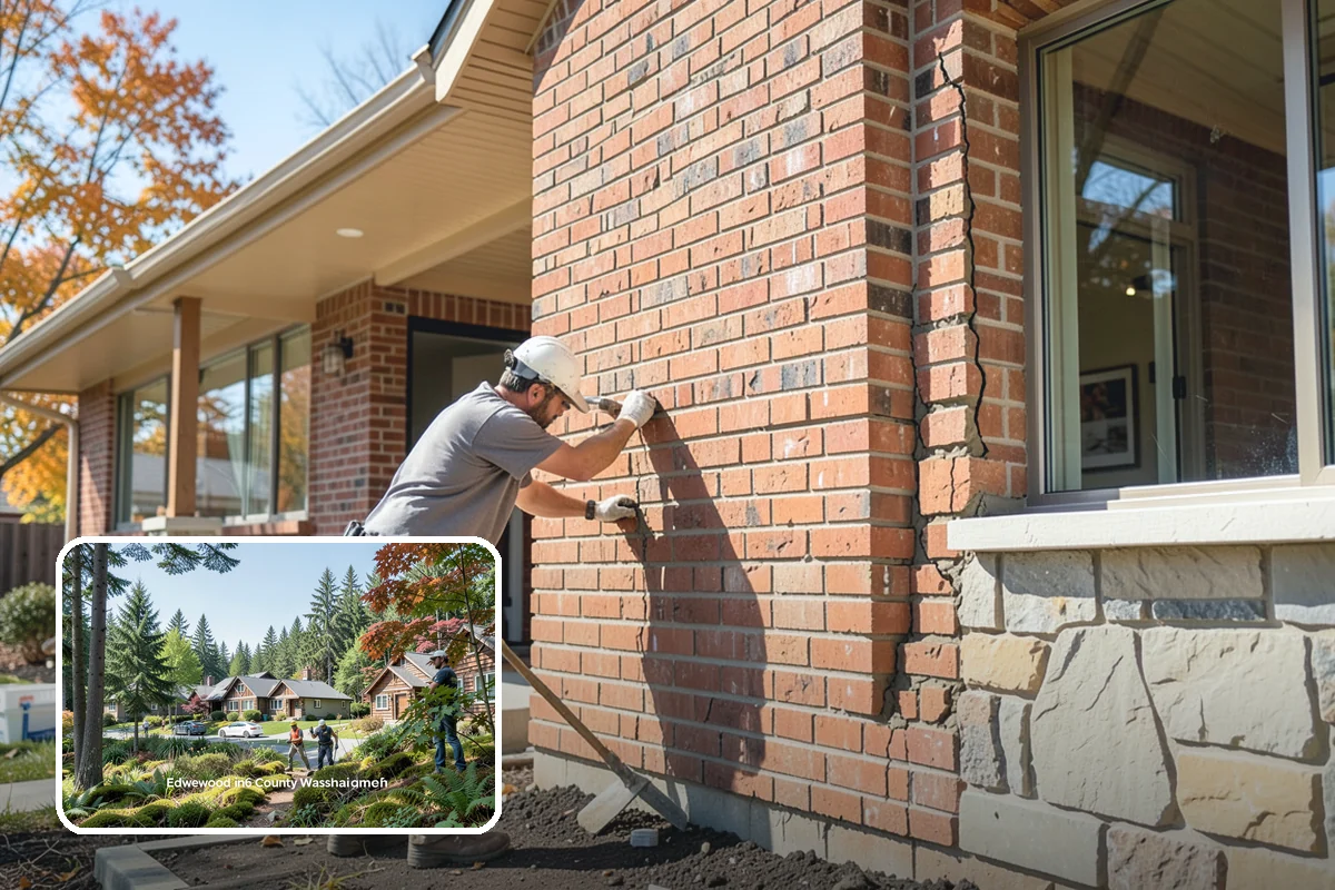 Brick Steps Construction in Edgewood, Pierce County, WA - Timeless, traditional appearance