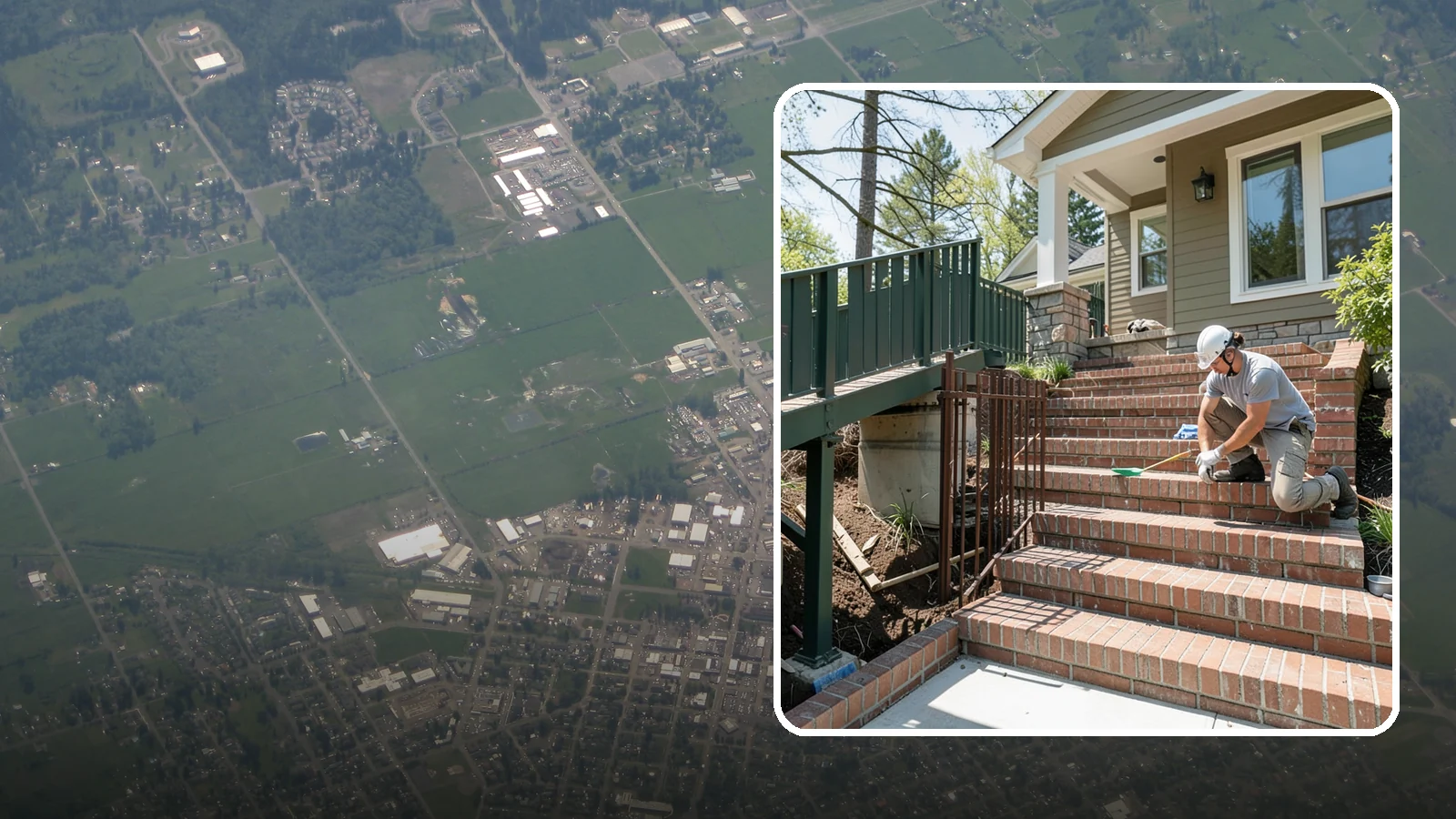 Brick Steps Construction in Enumclaw, King County, WA - Crafting classic brick steps that pair timeless looks with the durability to handle Northwest moisture.