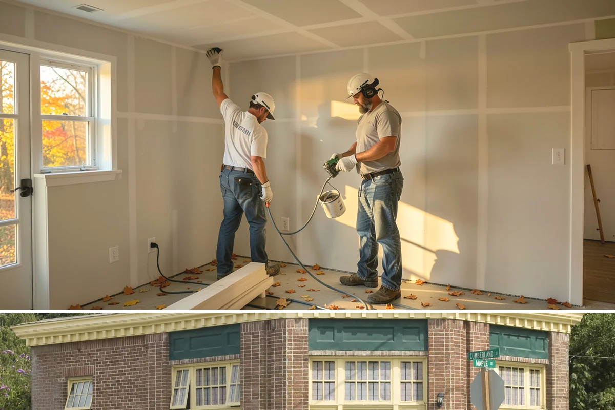 Brick Steps Construction in Hamilton, Skagit County, WA - Brick and mortar work is best done in dry weather so the mortar cures properly, favoring the summer months.