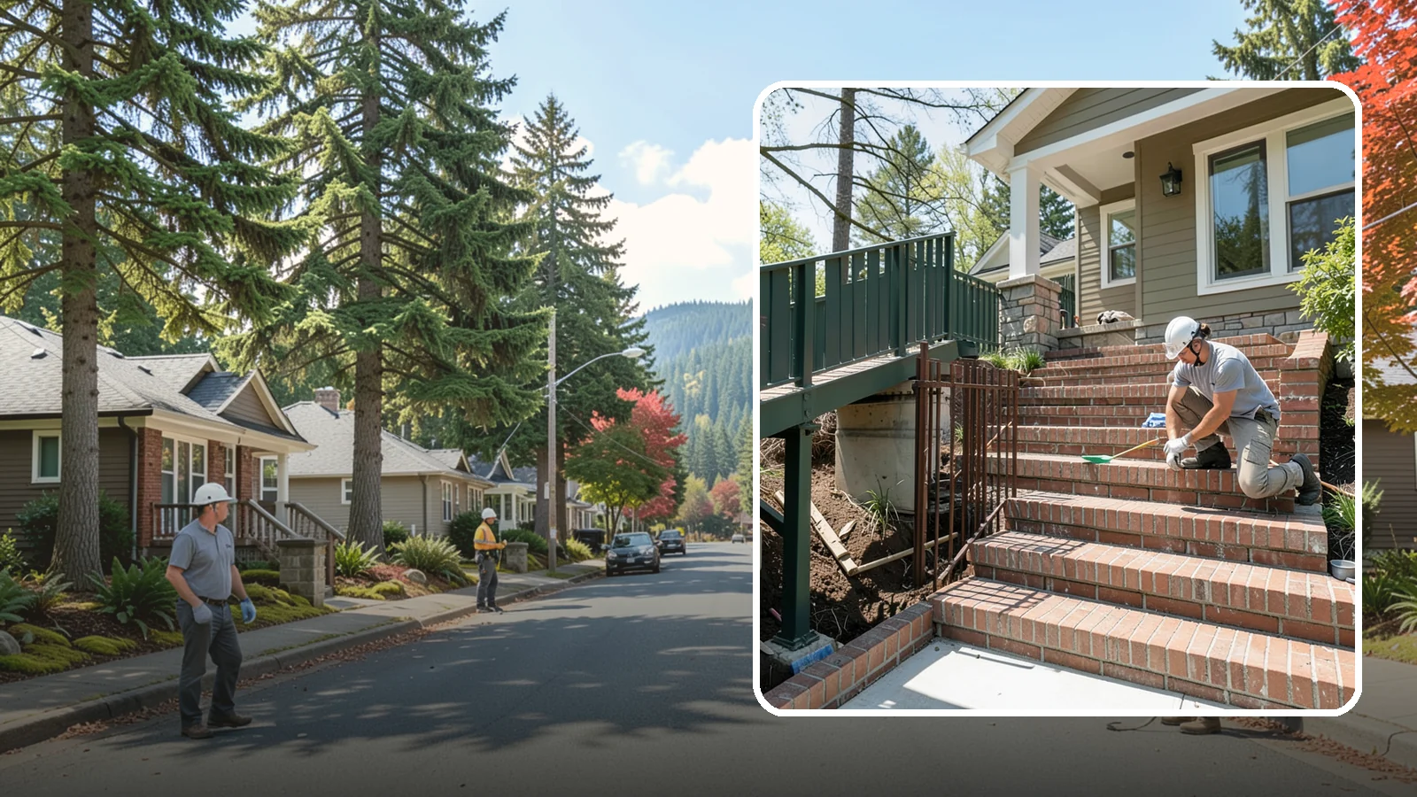 Brick Steps Construction in Hunts Point, King County, WA - Crafting classic brick steps that pair timeless looks with the durability to handle Northwest moisture.