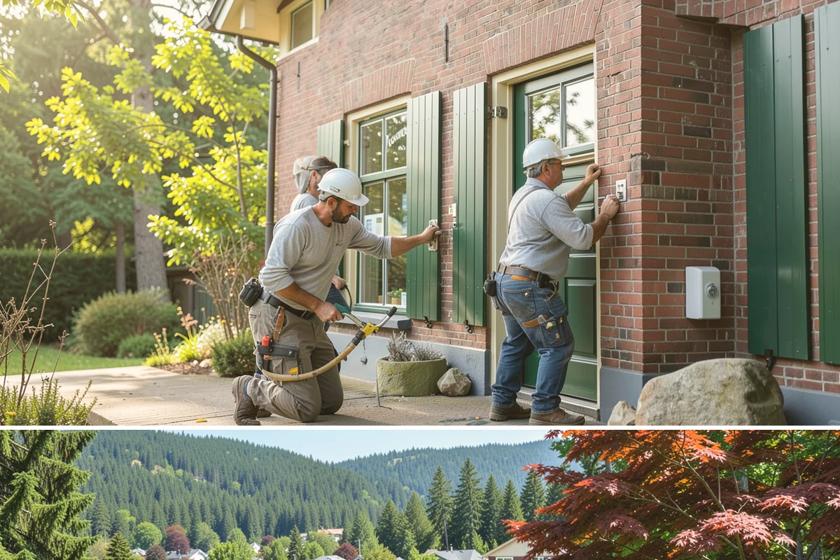 Brick Steps Construction in Index, Snohomish County, WA - Brick and mortar work is best done in dry weather so the mortar cures properly, favoring the summer months.