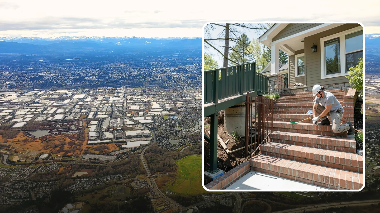 Brick Steps Construction in Kent, King County, WA - Crafting classic brick steps that pair timeless looks with the durability to handle Northwest moisture.