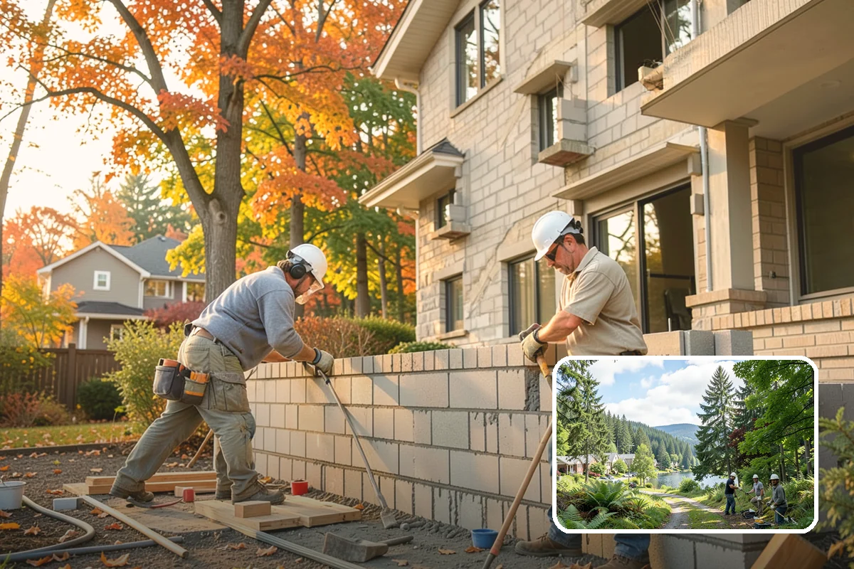 Brick Steps Construction in Lake Forest Park, King County, WA - Timeless, traditional appearance