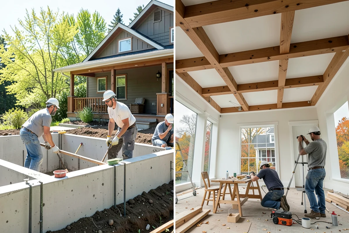 Brick Steps Construction in Lyman, Skagit County, WA - Plan the layout and pour a reinforced footing