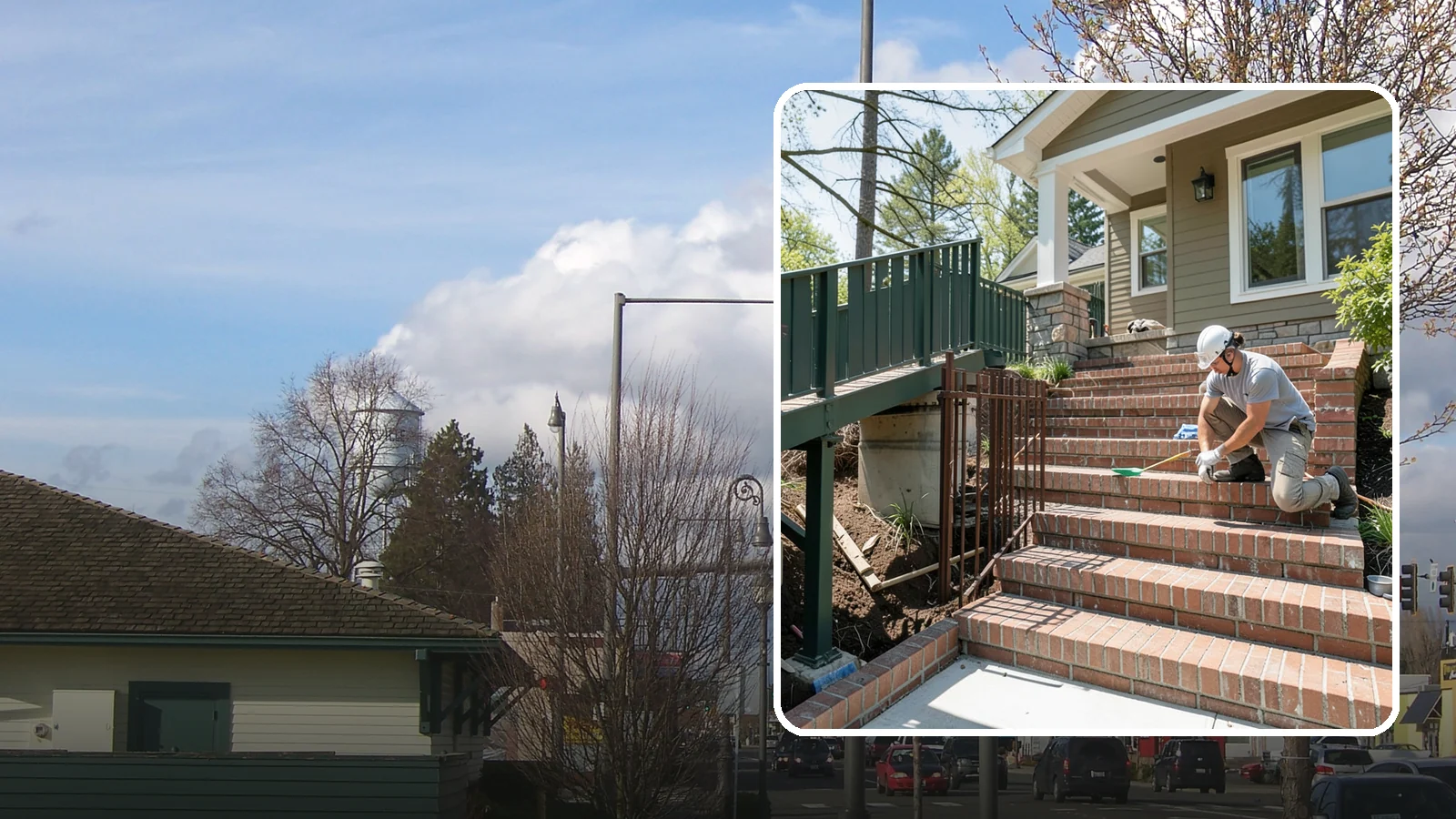 Brick Steps Construction in Marysville, Snohomish County, WA - Crafting classic brick steps that pair timeless looks with the durability to handle Northwest moisture.