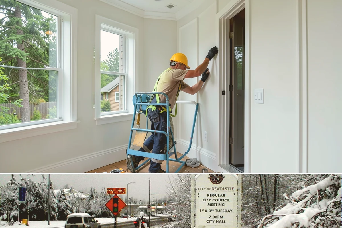 Brick Steps Construction in Newcastle, King County, WA - Brick and mortar work is best done in dry weather so the mortar cures properly, favoring the summer months.