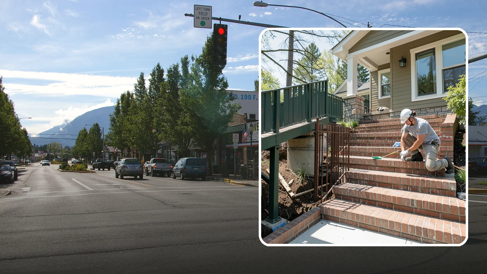 Brick Steps Construction in North Bend, King County, WA - Crafting classic brick steps that pair timeless looks with the durability to handle Northwest moisture.