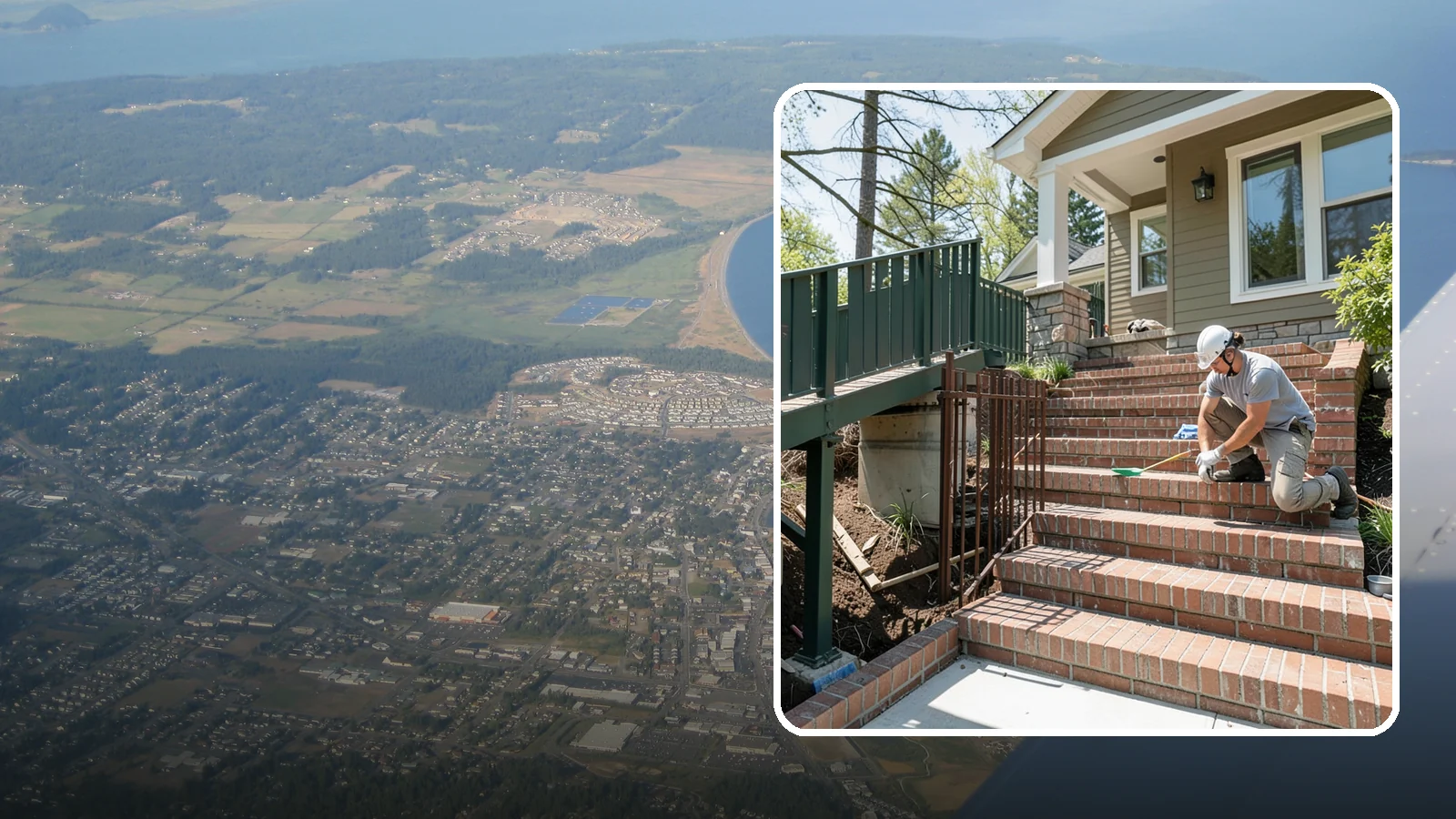 Brick Steps Construction in Oak Harbor, Island County, WA - Crafting classic brick steps that pair timeless looks with the durability to handle Northwest moisture.