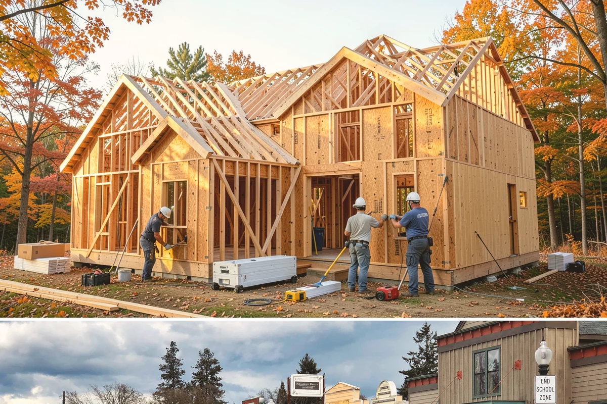 Brick Steps Construction in Roy, Pierce County, WA - Brick and mortar work is best done in dry weather so the mortar cures properly, favoring the summer months.