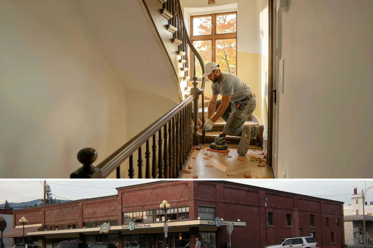 Brick Steps Construction in Sedro-Woolley, Skagit County, WA - Brick and mortar work is best done in dry weather so the mortar cures properly, favoring the summer months.