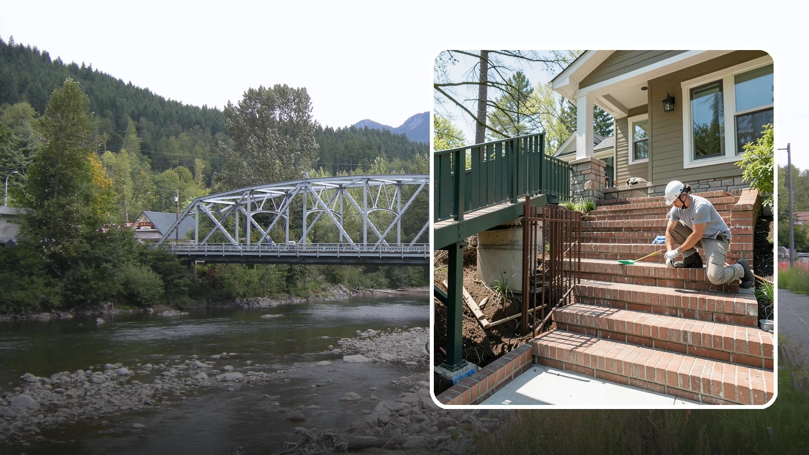 Brick Steps Construction in Skykomish, King County, WA - Crafting classic brick steps that pair timeless looks with the durability to handle Northwest moisture.