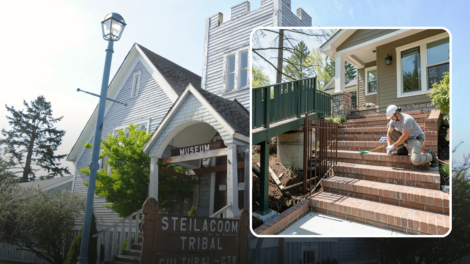 Brick Steps Construction in Steilacoom, Pierce County, WA - Crafting classic brick steps that pair timeless looks with the durability to handle Northwest moisture.