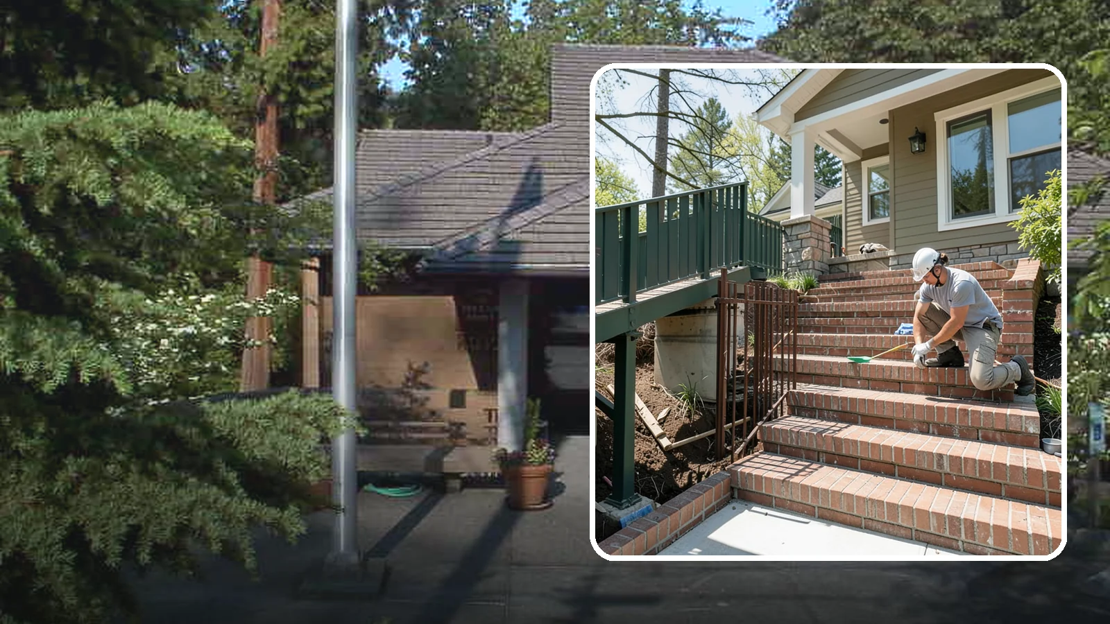 Brick Steps Construction in Yarrow Point, King County, WA - Crafting classic brick steps that pair timeless looks with the durability to handle Northwest moisture.