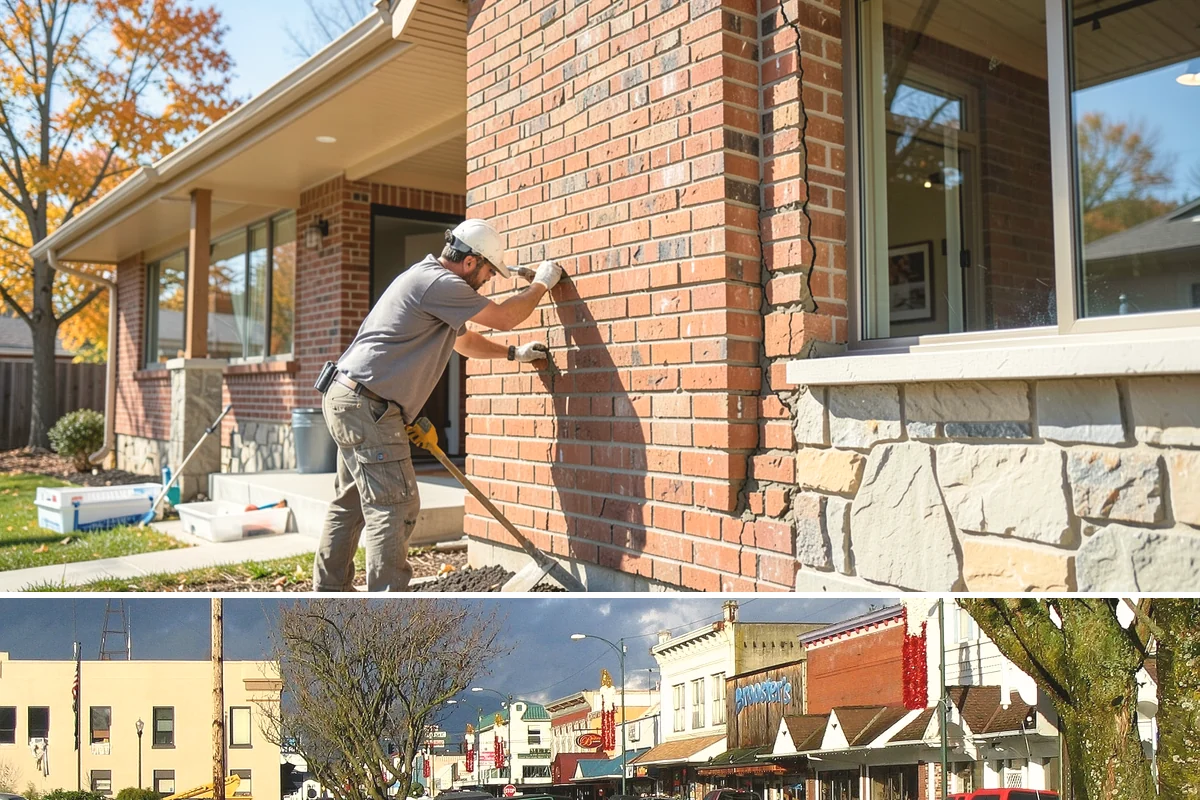Brick Veneer Installation in Arlington, Snohomish County, WA - Mild, dry weather from late spring to early fall lets veneer mortar cure without rain washout.