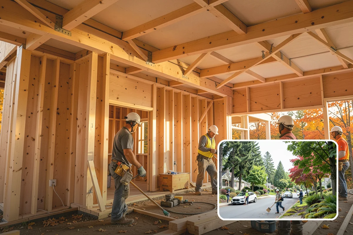 Brick Veneer Installation in Beaux Arts Village, King County, WA - Timeless masonry look over framed walls