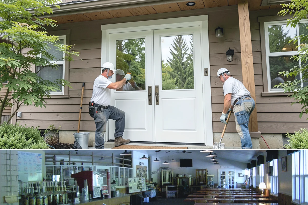Brick Veneer Installation in Black Diamond, King County, WA - Mild, dry weather from late spring to early fall lets veneer mortar cure without rain washout.