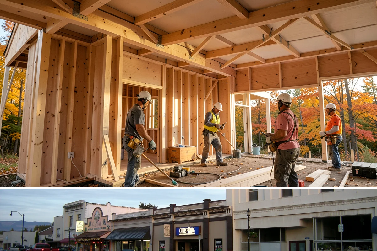 Brick Veneer Installation in Burlington, Skagit County, WA - Mild, dry weather from late spring to early fall lets veneer mortar cure without rain washout.