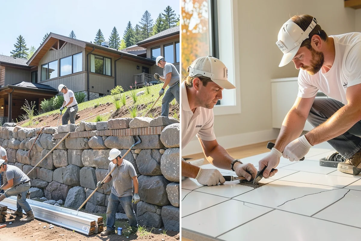 Brick Veneer Installation in Des Moines, King County, WA - Prepare the backing, flashing, and air gap