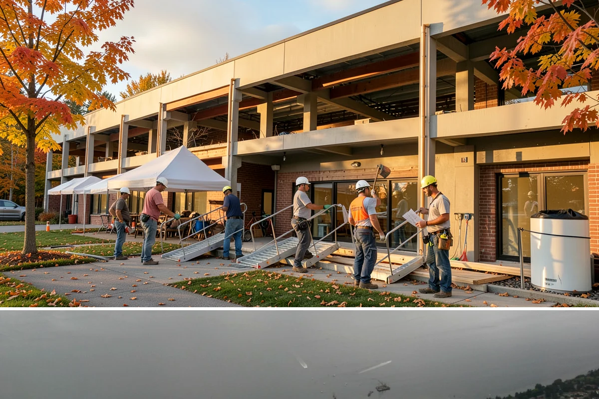 Brick Veneer Installation in Des Moines, King County, WA - Mild, dry weather from late spring to early fall lets veneer mortar cure without rain washout.