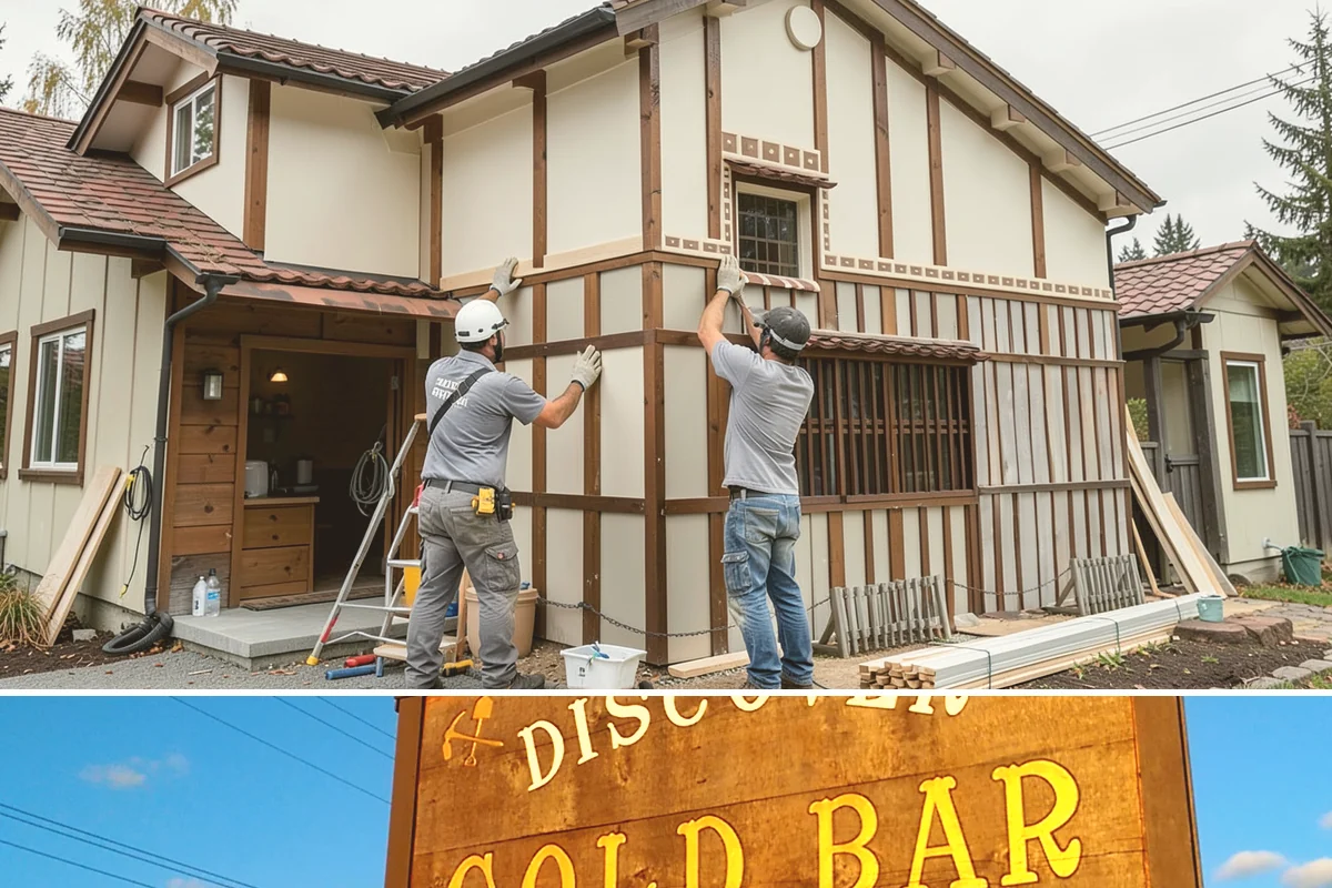 Brick Veneer Installation in Gold Bar, Snohomish County, WA - Mild, dry weather from late spring to early fall lets veneer mortar cure without rain washout.