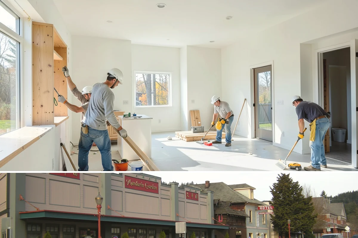 Brick Veneer Installation in Issaquah, King County, WA - Mild, dry weather from late spring to early fall lets veneer mortar cure without rain washout.