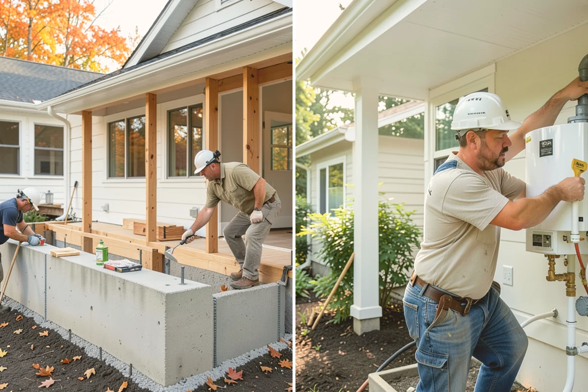 Brick Veneer Installation in Kent, King County, WA - Prepare the backing, flashing, and air gap
