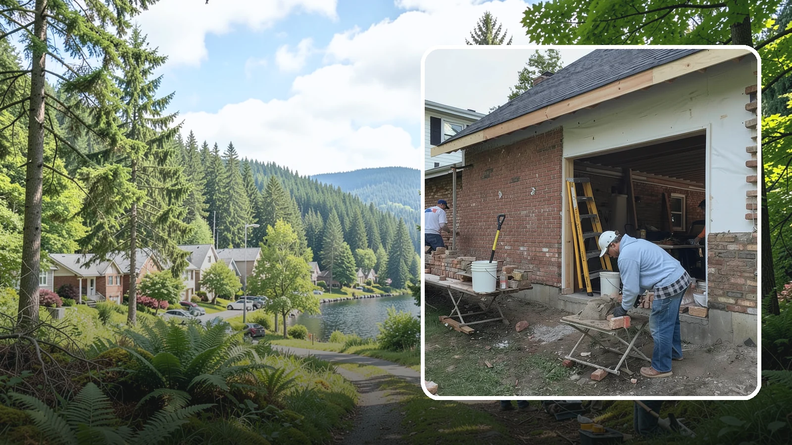 Brick Veneer Installation in Lake Forest Park, King County, WA - Classic brick veneer that dresses your exterior with lasting charm and built-in moisture management.