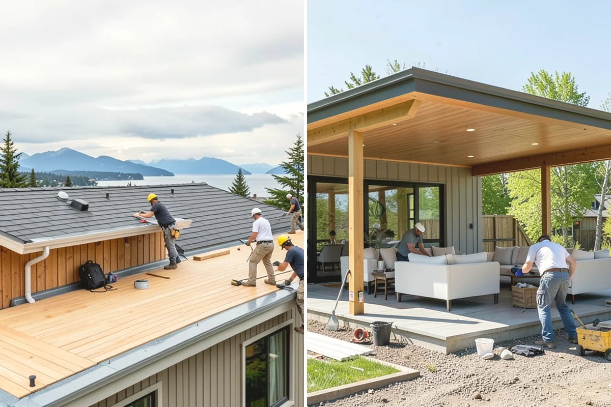Brick Veneer Installation in Lake Stevens, Snohomish County, WA - Prepare the backing, flashing, and air gap