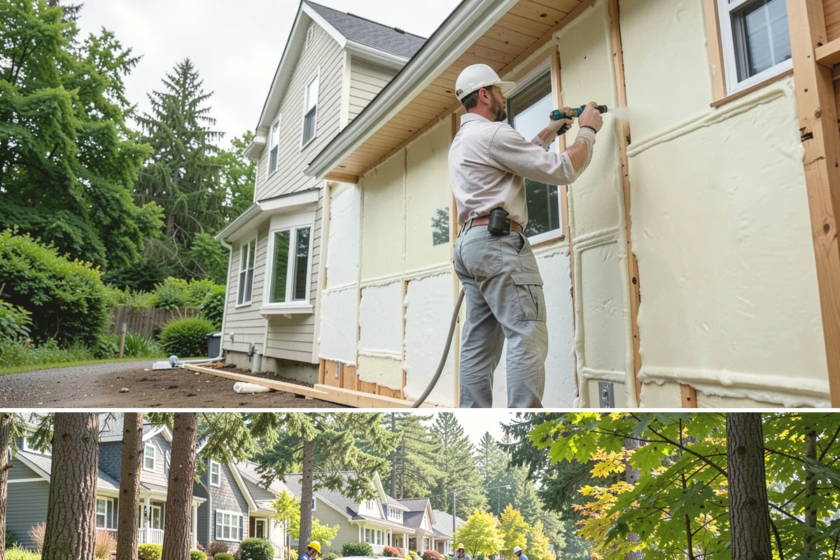 Brick Veneer Installation in Normandy Park, King County, WA - Mild, dry weather from late spring to early fall lets veneer mortar cure without rain washout.