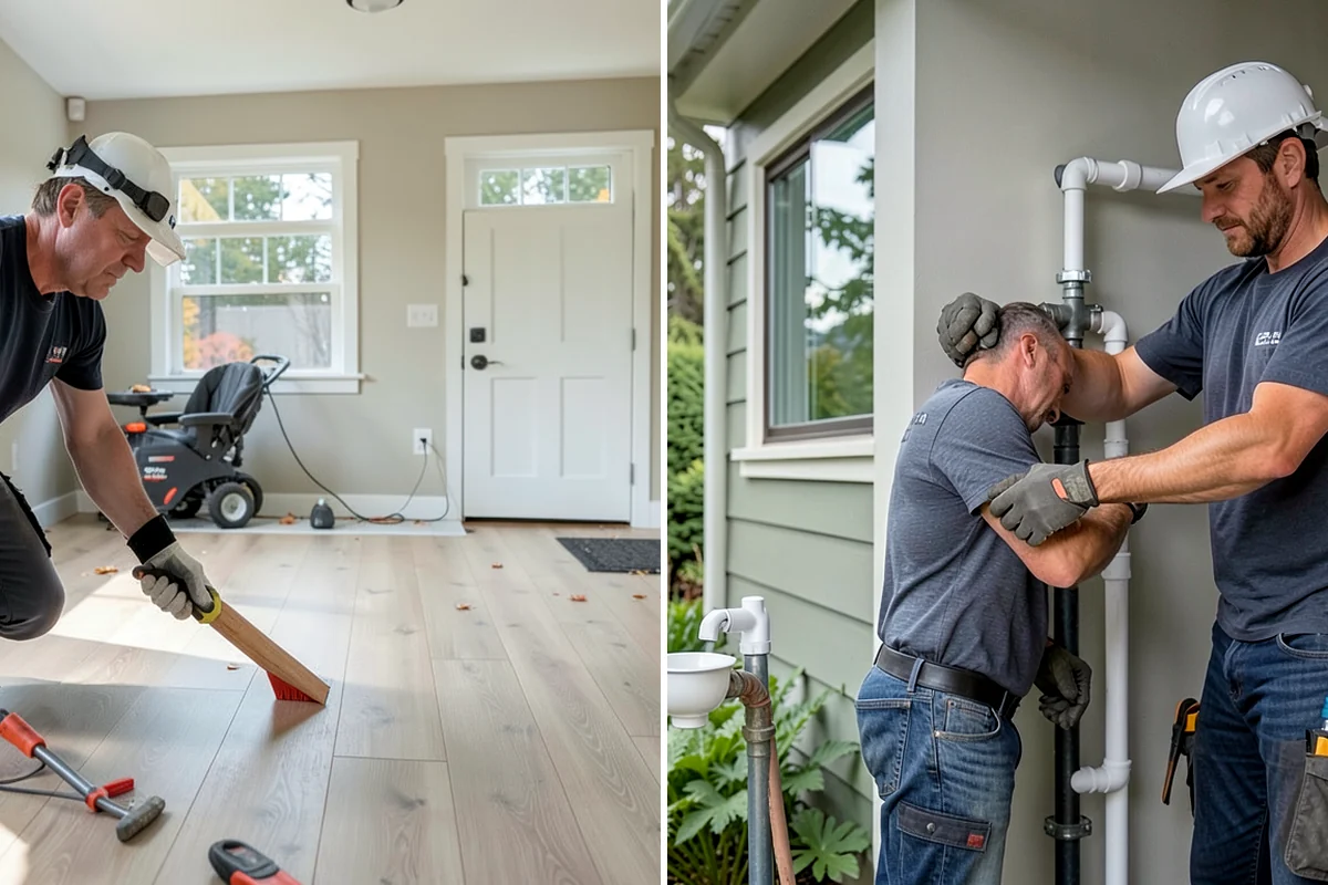 Brick Veneer Installation in Puyallup, Pierce County, WA - Prepare the backing, flashing, and air gap