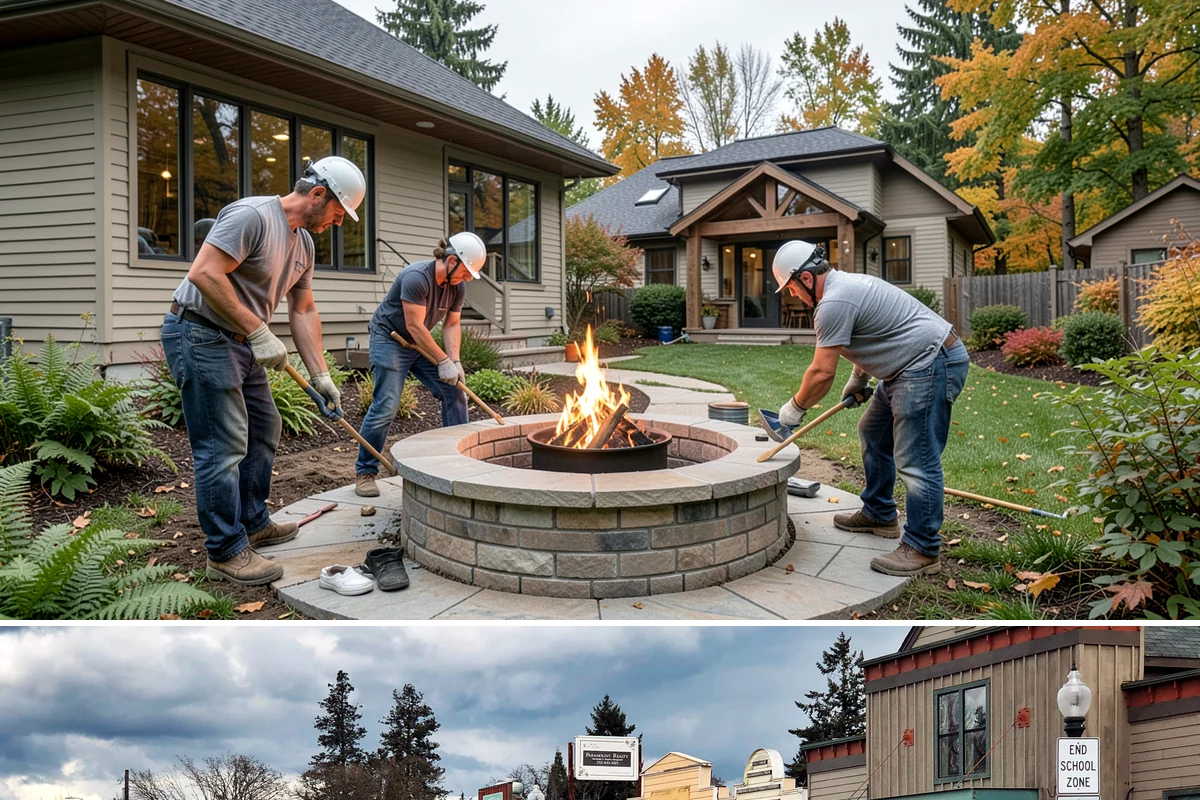 Brick Veneer Installation in Roy, Pierce County, WA - Mild, dry weather from late spring to early fall lets veneer mortar cure without rain washout.