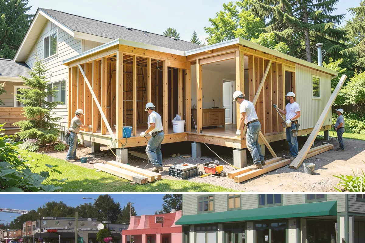 Brick Veneer Installation in Snoqualmie, King County, WA - Mild, dry weather from late spring to early fall lets veneer mortar cure without rain washout.