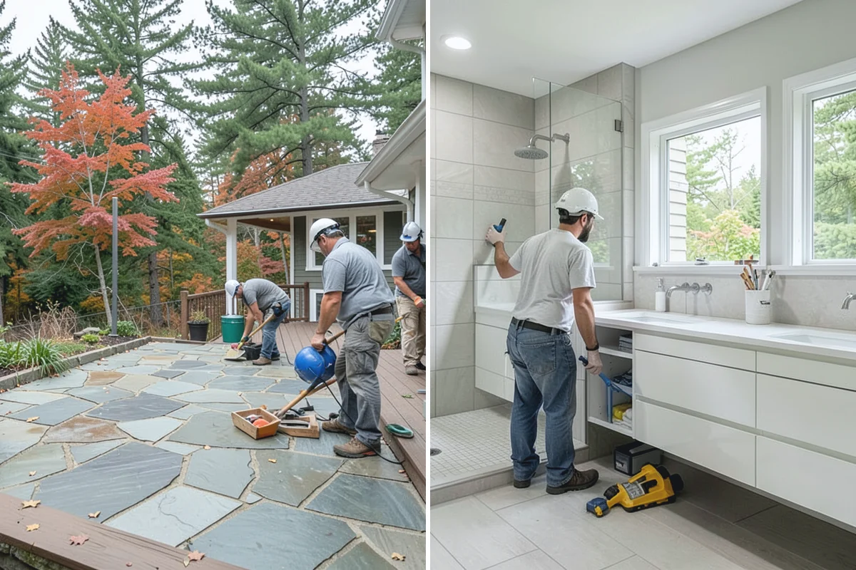 Brick Veneer Installation in South Prairie, Pierce County, WA - Prepare the backing, flashing, and air gap