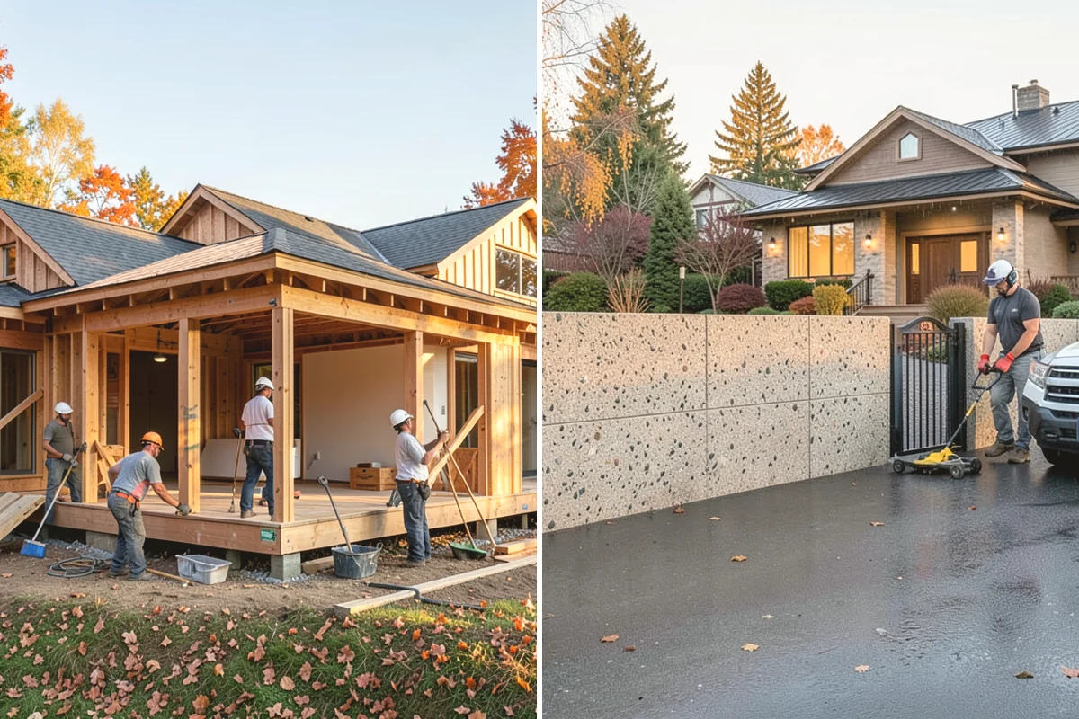 Brick Veneer Installation in Yarrow Point, King County, WA - Prepare the backing, flashing, and air gap