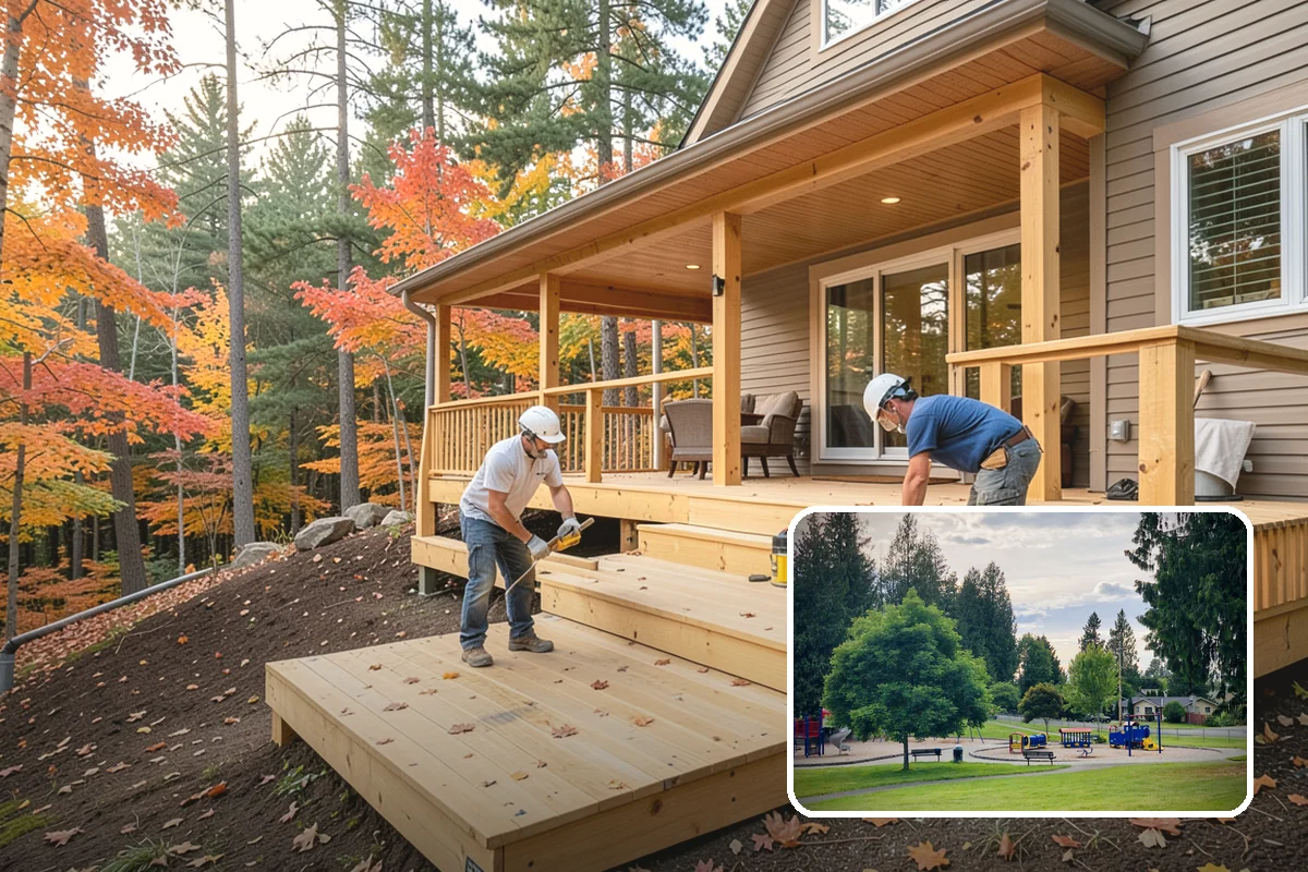 Built-In BBQ Construction in Bonney Lake, Pierce County, WA - Adds counter space and storage around your grill
