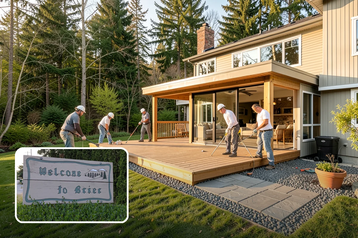 Built-In BBQ Construction in Brier, Snohomish County, WA - Adds counter space and storage around your grill