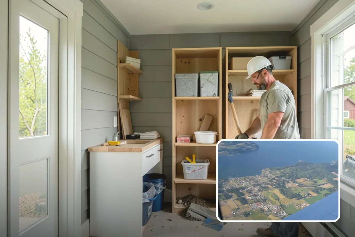 Built-In BBQ Construction in Coupeville, Island County, WA - Adds counter space and storage around your grill