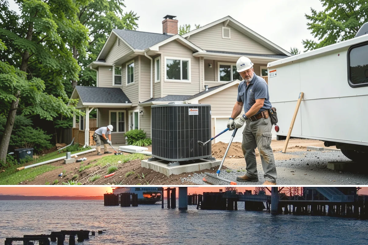 Built-In BBQ Construction in Edmonds, Snohomish County, WA - Summer construction lets sealants and masonry cure before the wet months set in.