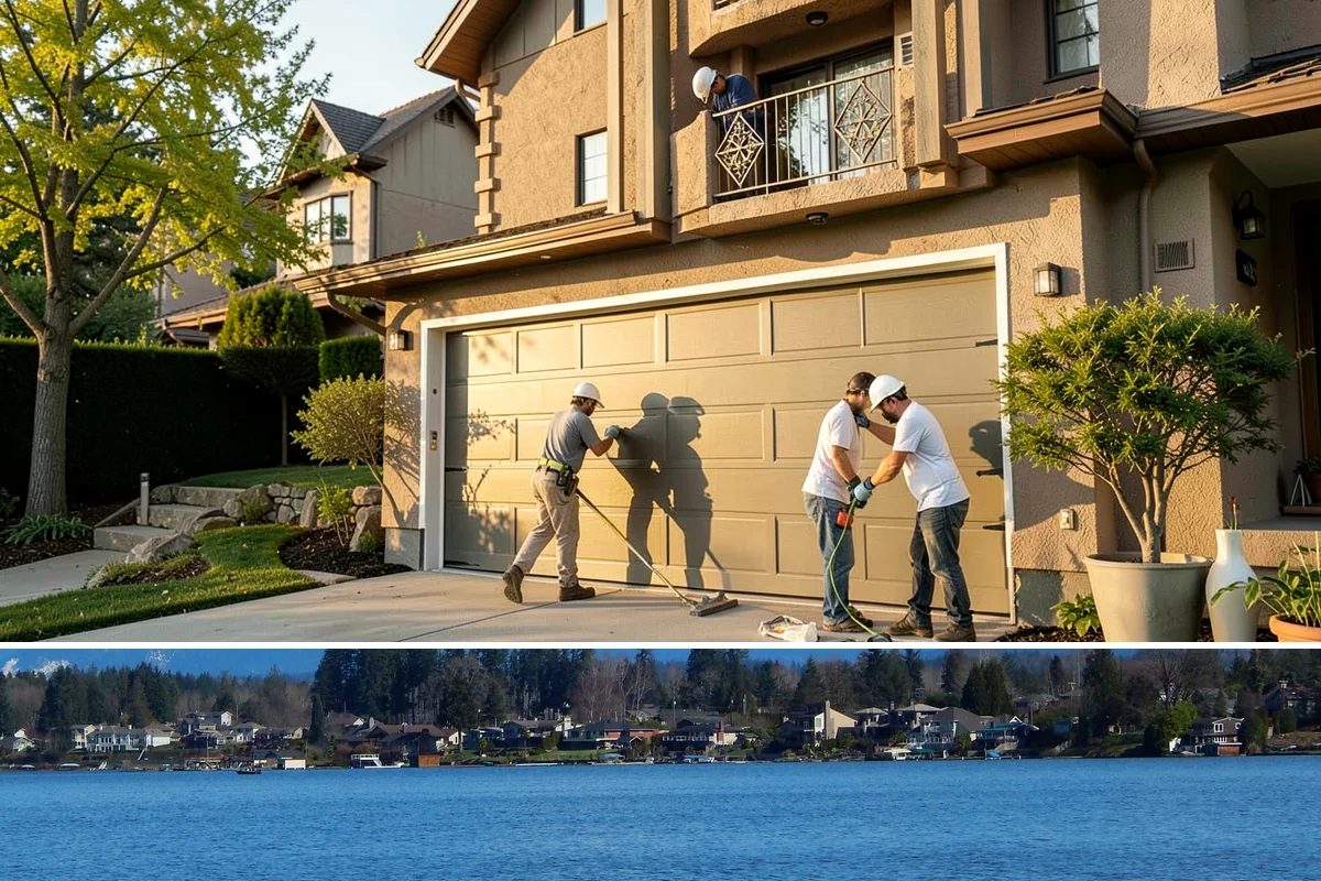 Built-In BBQ Construction in Lake Stevens, Snohomish County, WA - Summer construction lets sealants and masonry cure before the wet months set in.