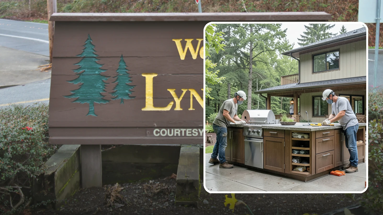 Built-In BBQ Construction in Lynnwood, Snohomish County, WA - A custom built-in BBQ island that gives your grilling setup permanent counters, storage, and weatherproof durability.