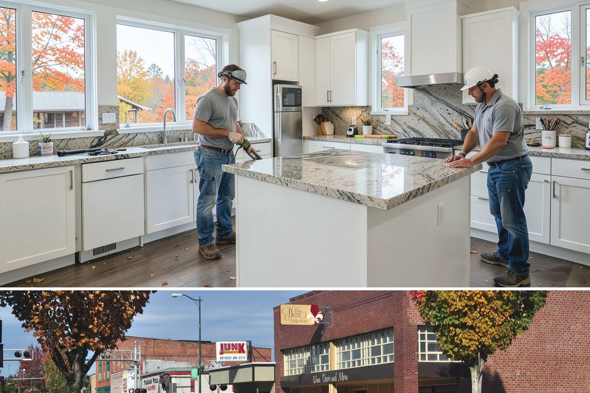 Built-In BBQ Construction in Puyallup, Pierce County, WA - Summer construction lets sealants and masonry cure before the wet months set in.
