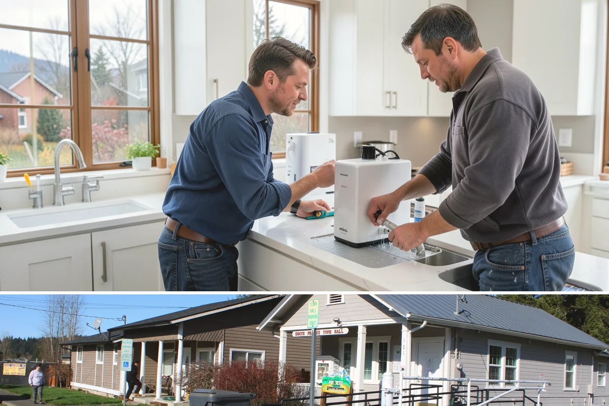 Built-In BBQ Construction in South Prairie, Pierce County, WA - Summer construction lets sealants and masonry cure before the wet months set in.