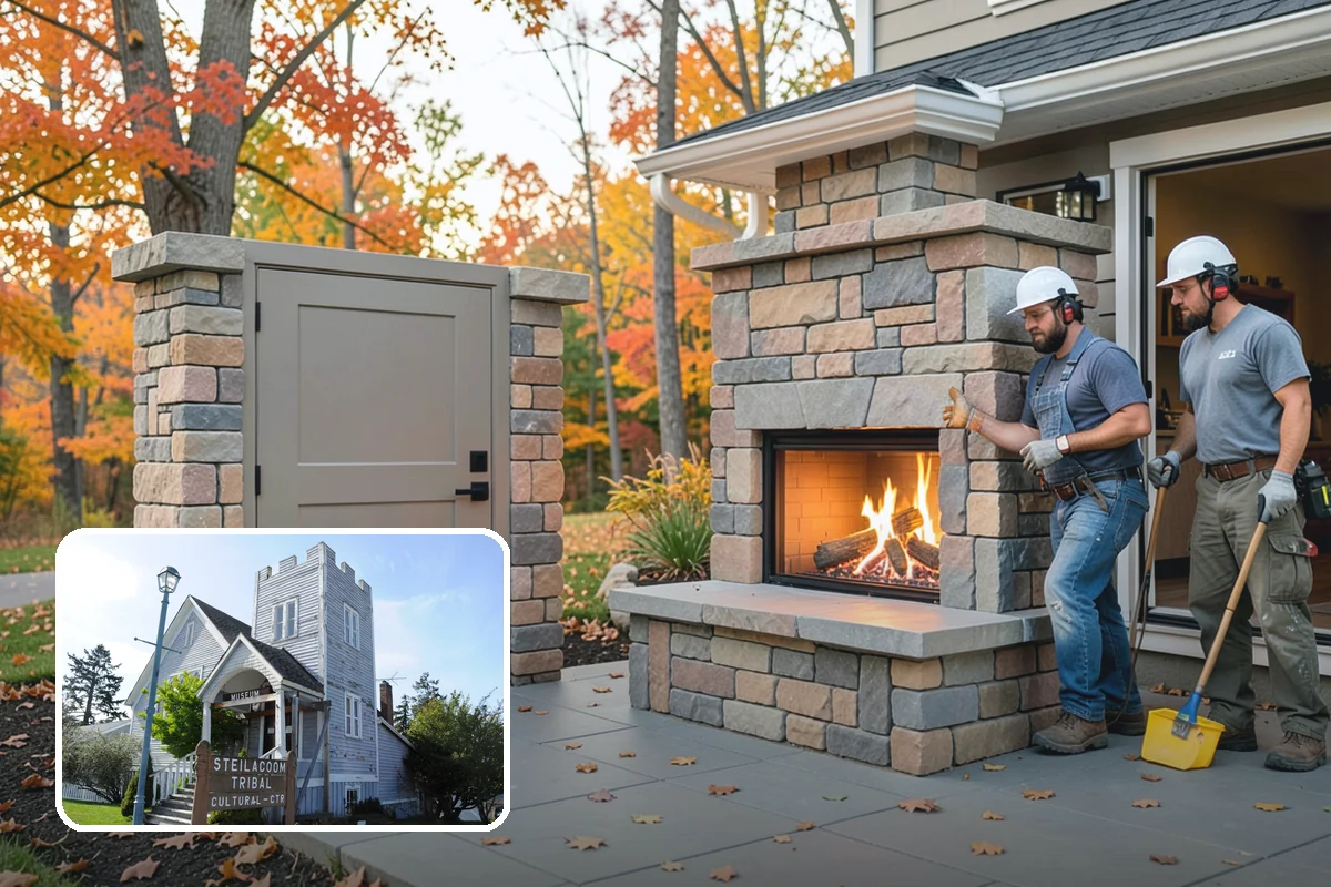 Built-In BBQ Construction in Steilacoom, Pierce County, WA - Adds counter space and storage around your grill