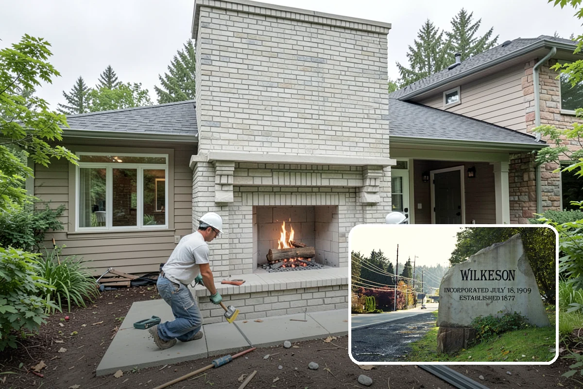 Built-In BBQ Construction in Wilkeson, Pierce County, WA - Adds counter space and storage around your grill