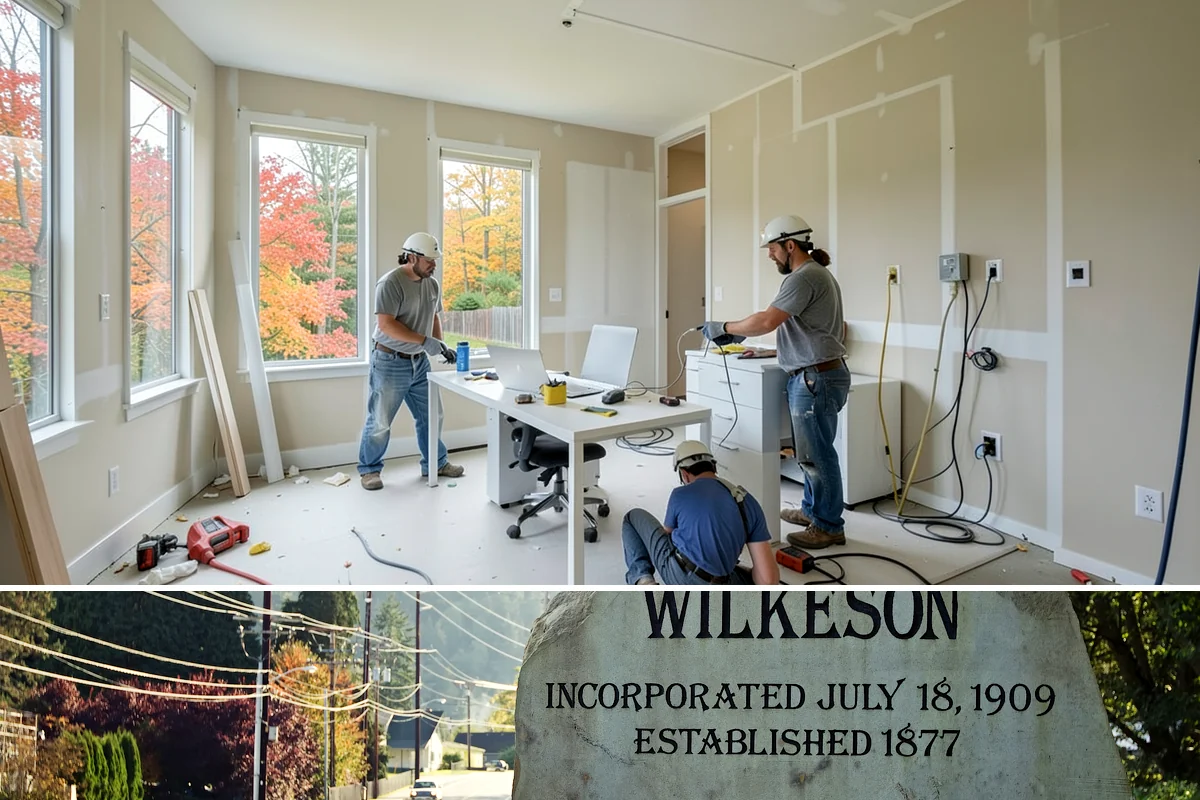 Built-In BBQ Construction in Wilkeson, Pierce County, WA - Summer construction lets sealants and masonry cure before the wet months set in.
